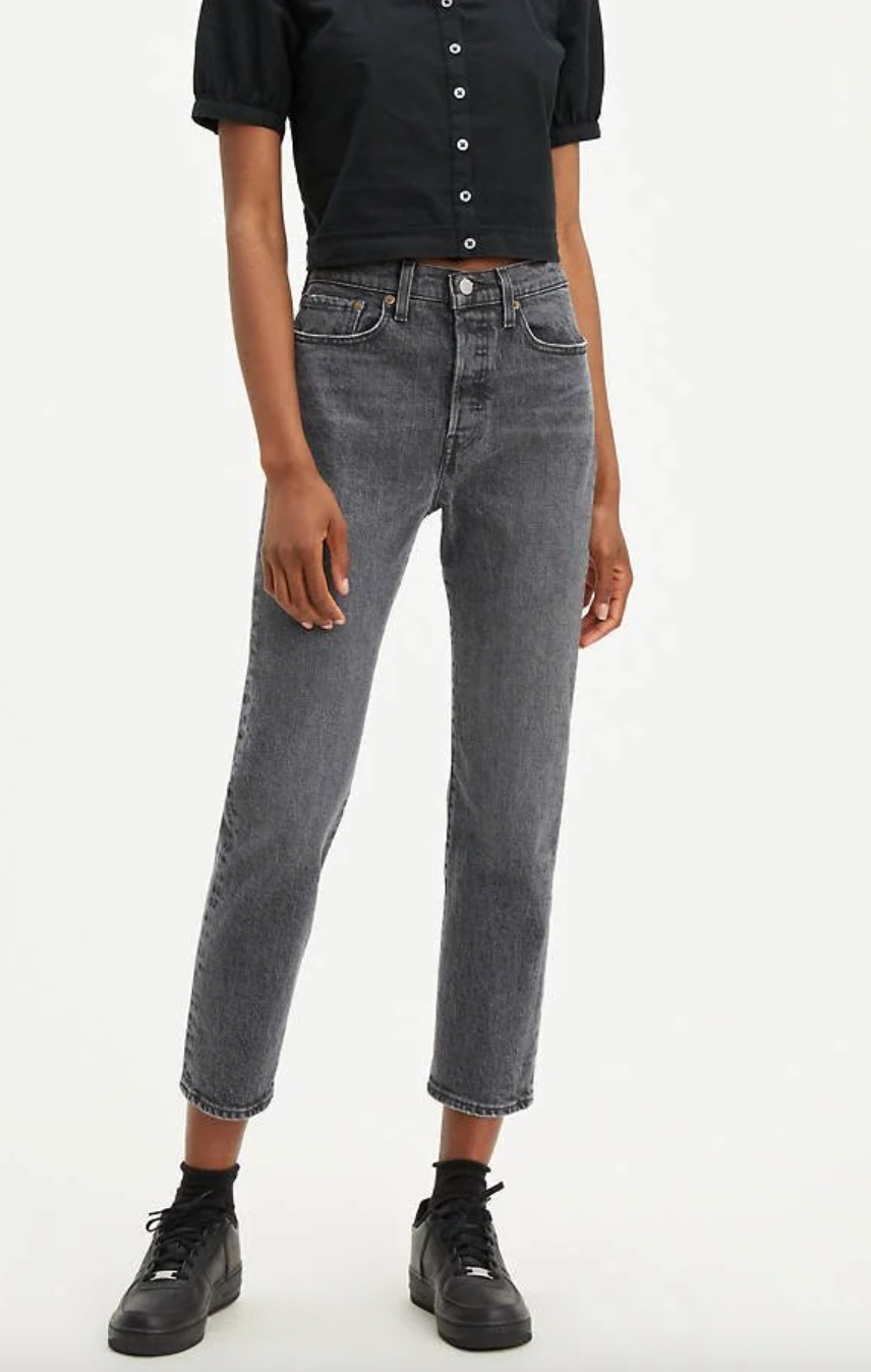 Levi's Wedgie Straight Ankle Straight Jeans *distressed knee* | Sz 26 (fit like 25, 1% elastane) P3