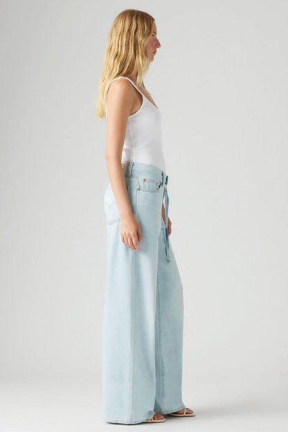 Levi's Light-wash XL Straight Linen Jeans | Sz 27 (loose fit)