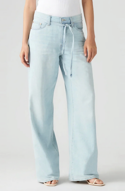 Levi's Light-wash XL Straight Linen Jeans | Sz 27 (loose fit)