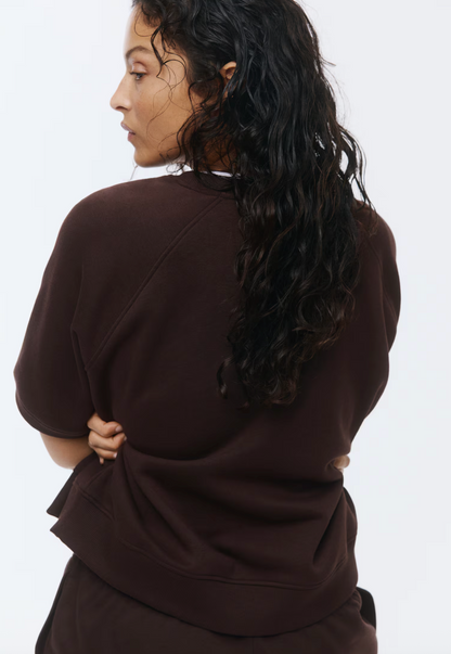 H&M Brown Short Sleeve Sweater | Sz Small (fits like M/L)