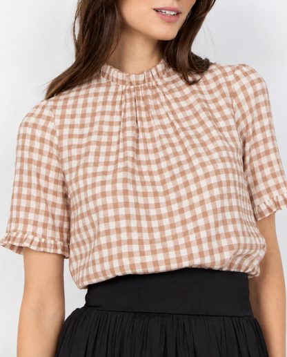 SoyaConcept Camela Gingham Blouse | Sz Medium