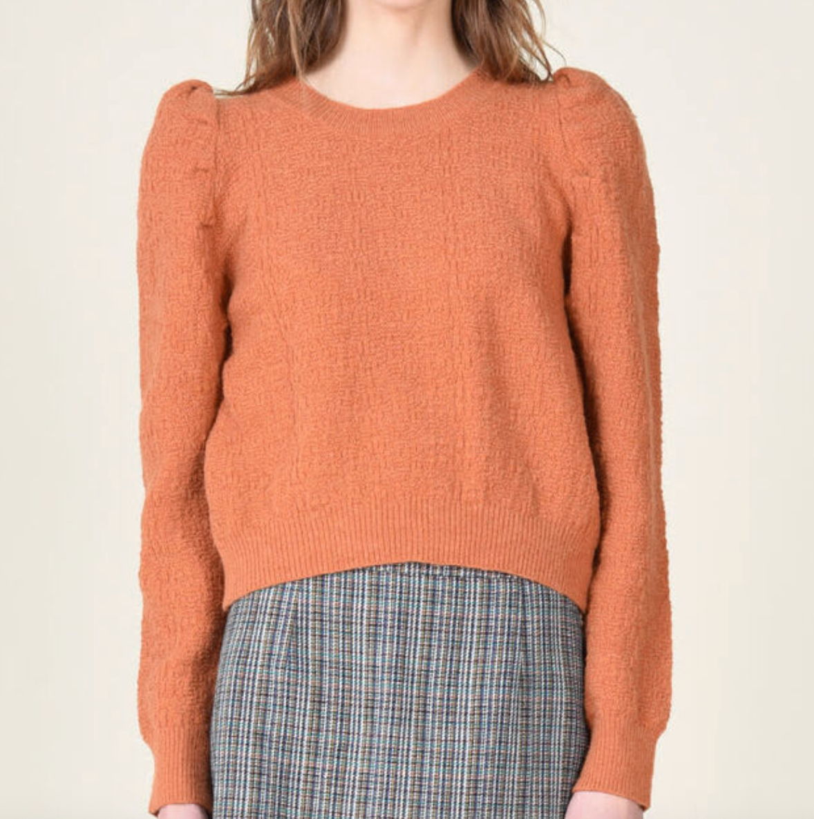 Lili Sidonio Puffed Shoulder Sweater | Sz XS (fits sz Small)