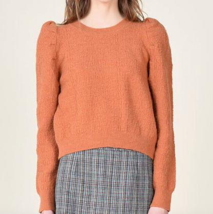Lili Sidonio Puffed Shoulder Sweater | Sz XS (fits sz Small)