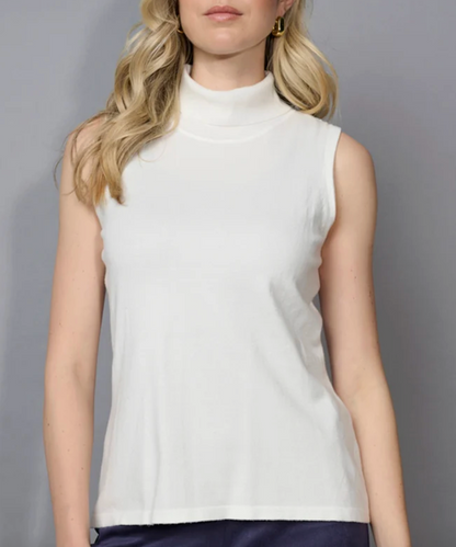 Piccadilly Canada Soft Sleeveless Black Turtleneck | Sz Small (generous)