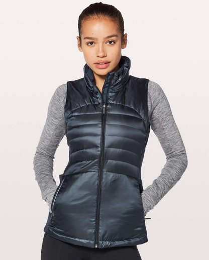 Lululemon Down for a Run Vest II in Inkwell | Sz 6