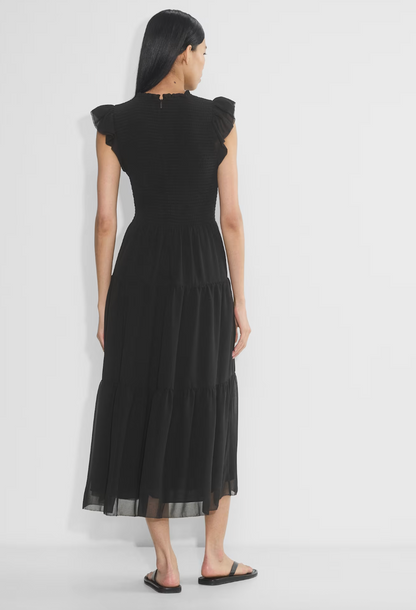 Wilfred Blake Dress / Chiffon Fit & Flare Maxi Dress | Sz Large