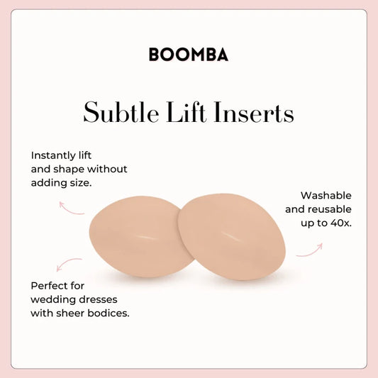 New in Box Boomba Subtle Lift Inserts Beige Sz Small (Sz A, B or C)