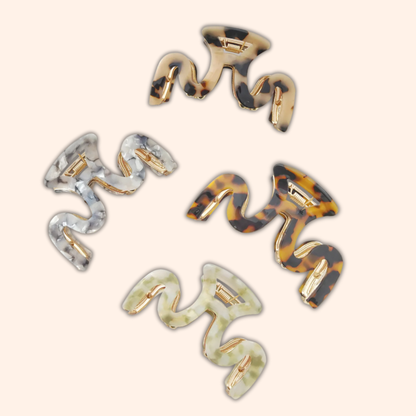 Jenny Be Free Wavy Hair Claw - Brown Tortoise