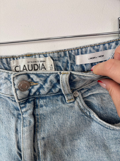 Dynamite Claudia Mom Jeans in Light-wash | Sz 27