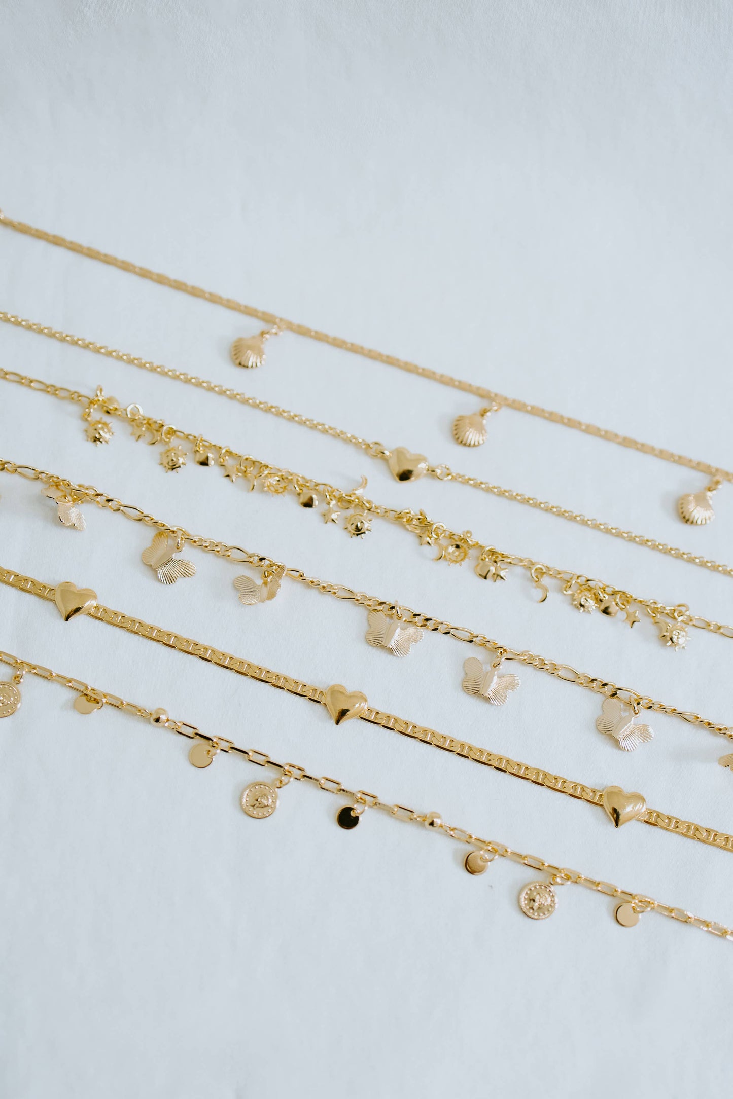 Sydney Rose Co: Gold Coin Charm Anklet - 18k Gold Filled (Bestseller)