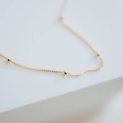 Sydney Rose Co: Satellite Anklet Gold Filled Beaded Chain Anklet