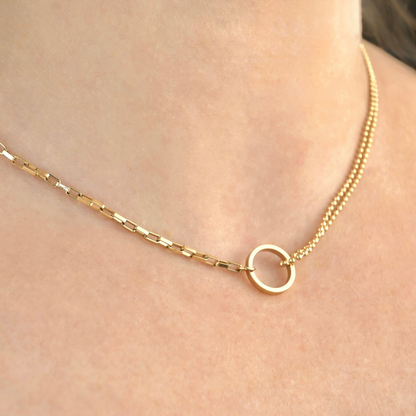 BEJ Asymmetrical Circle Link Choker