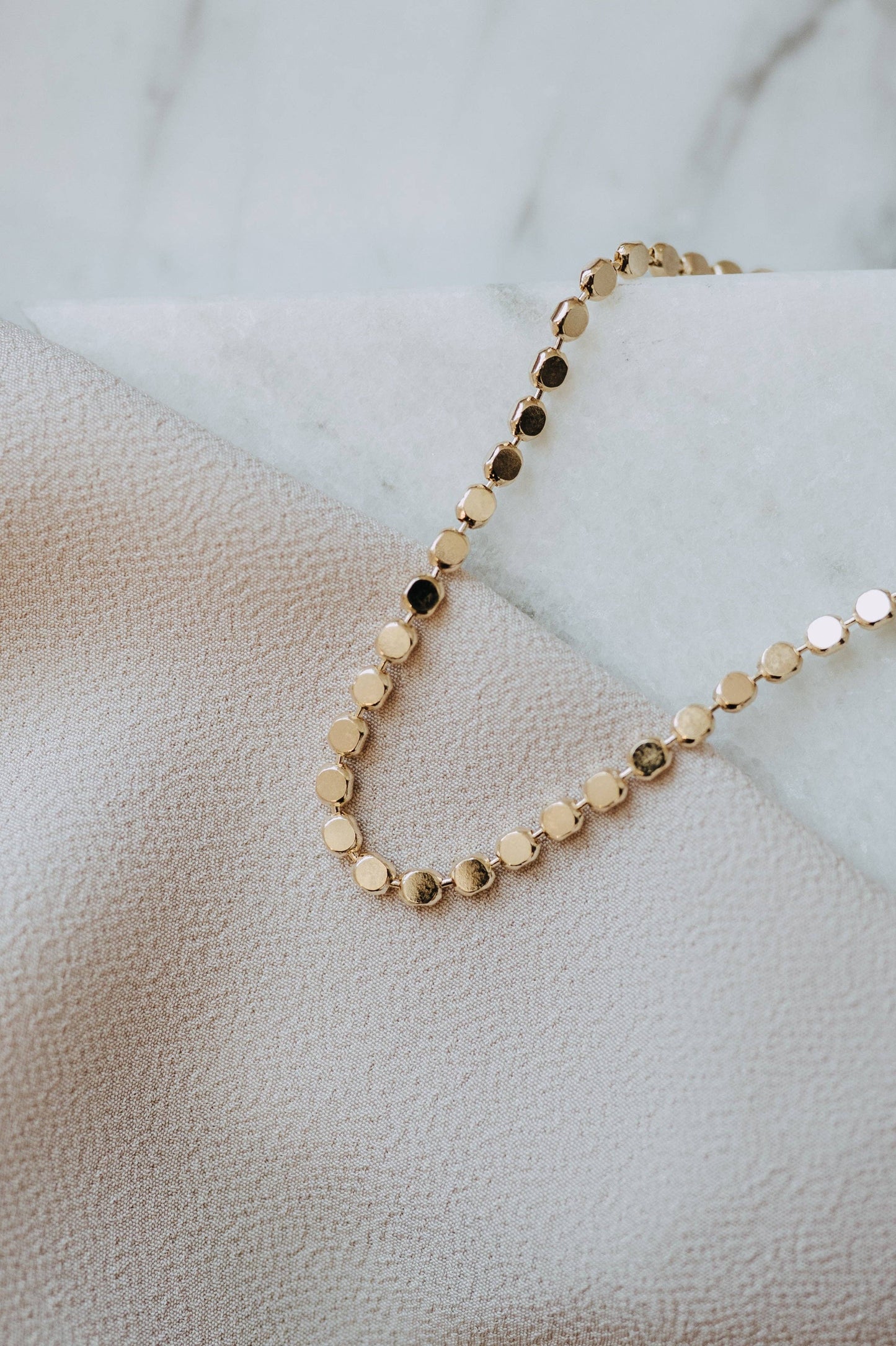 Sydney Rose Co: Confetti Disc Bracelet 18k Gold Filled Dainty Chain