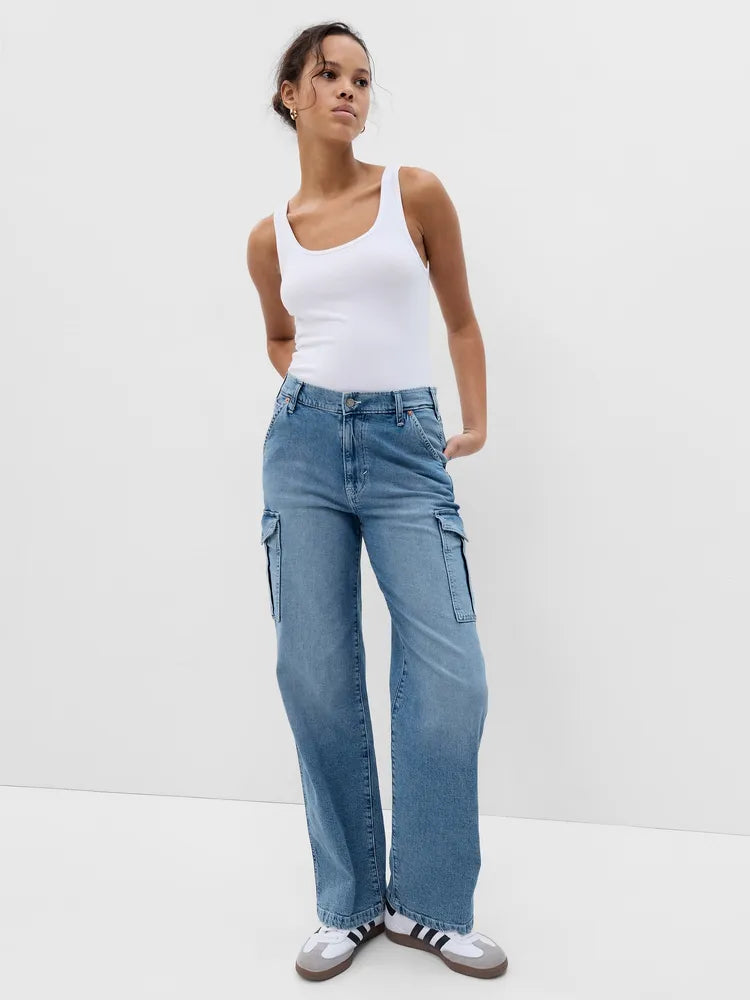 Gap 90's Loose Midrise Cargo Denim | 4/27