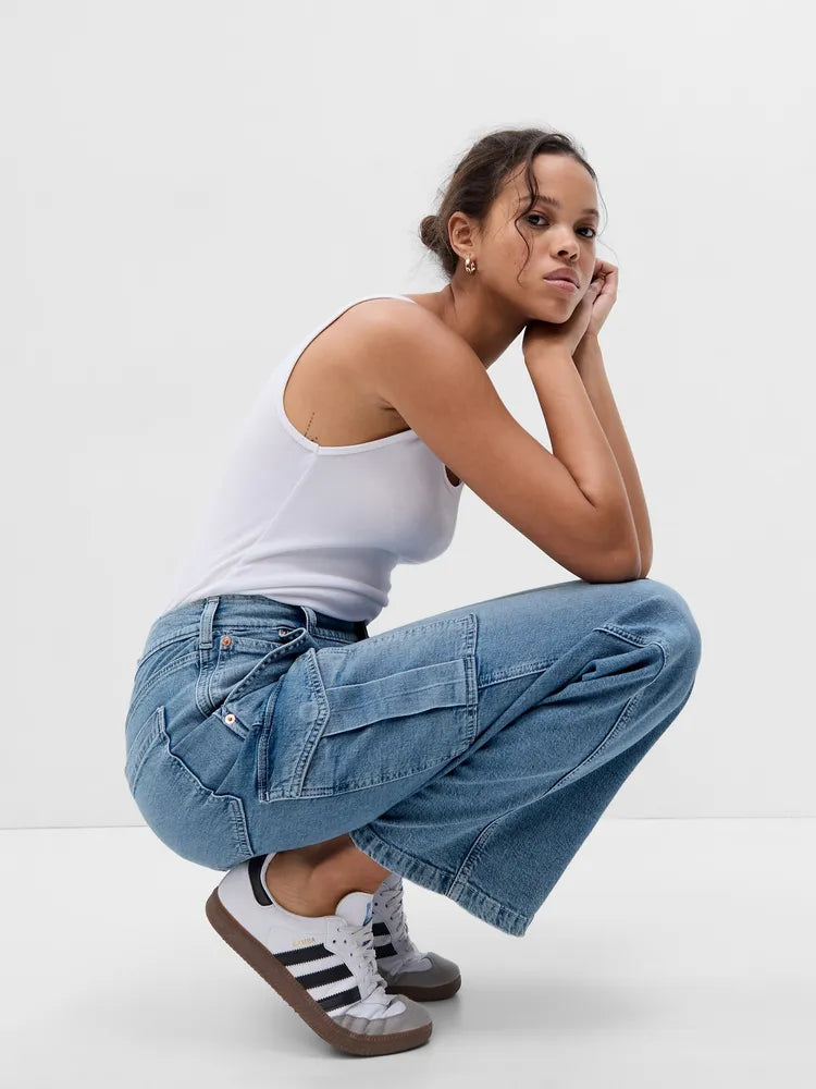 Gap 90's Loose Midrise Cargo Denim | 4/27