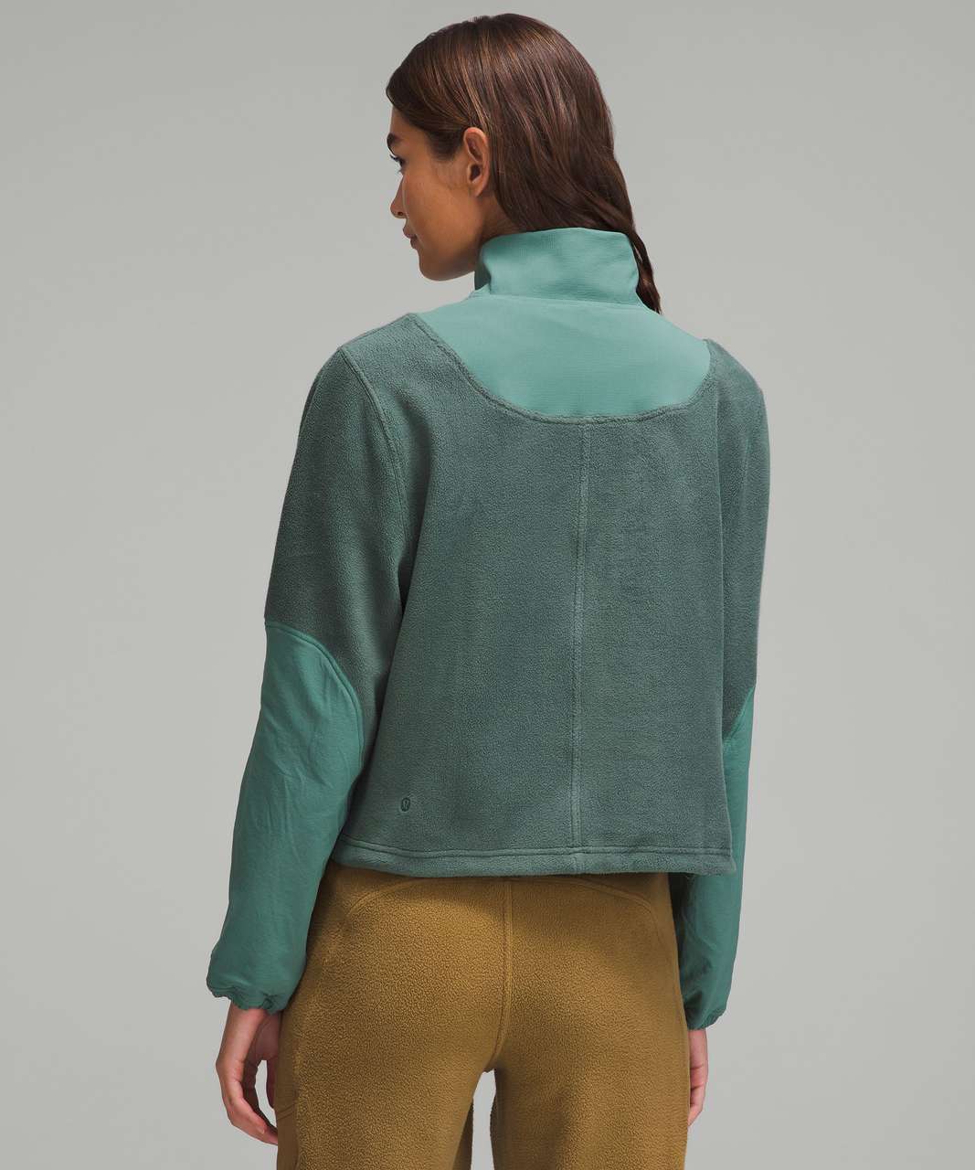 Lululemon Fleece + Ripstop Hiking Pullover Dark Forest | Sz Small