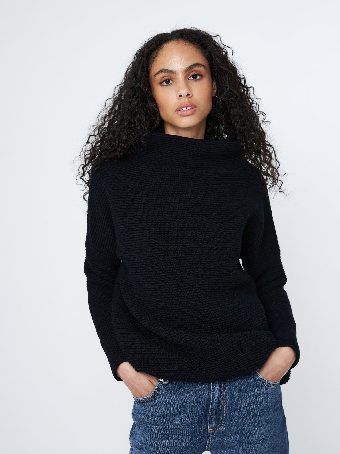 Monk & Lou Kinley Ribbed Tunic Sweater | Small (O90P3)