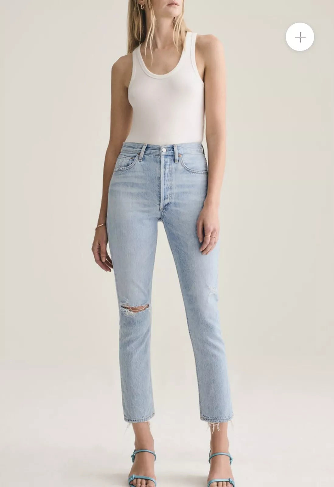 *AGOLDE Riley Crop Denim | 23