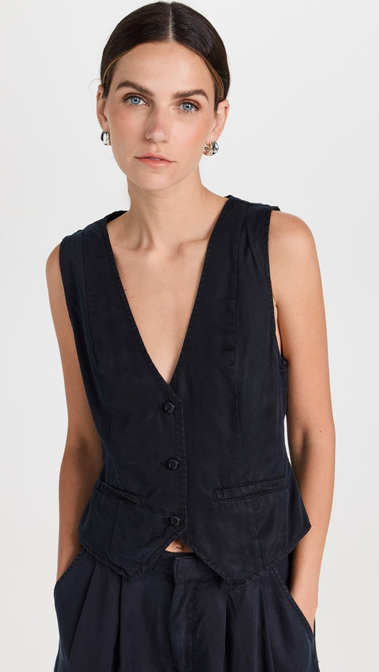 YFB Linen Blend Vida Vest | Small